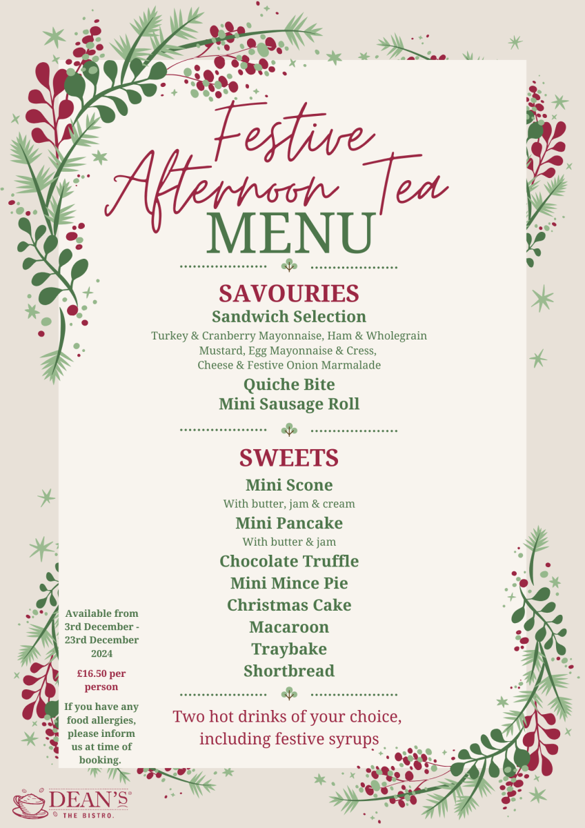 Festive Afternoon Tea Menu